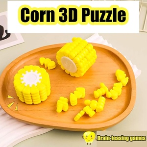 <span class=keywords><strong>Puzzle</strong></span> en forme de maïs 3D pour enfants, jeu éducatif de casse-tête en forme de maïs - Product Image 3