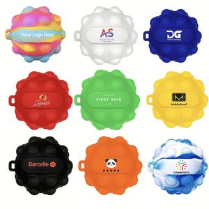 Balle à presser en silicone colorée, jouet sensoriel anti-stress pour enfants et adultes - Product Image 1
