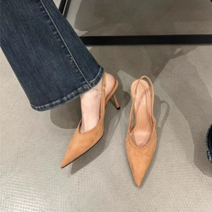Wholesale Women's High Hee 2025 New Arrival Luxury Pointed Stiletto Sandals Women's High <b>Heels</b> - Product Image 6