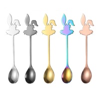 Cuillère à café, à miel, à glace et à dessert en acier inoxydable 304 poli miroir pour les fêtes