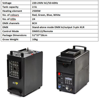 Machine à Effets Scéniques Professionnelle 1500W LED, Machine à Brouillard et Fumée sans Fil DMX512 avec Télécommande pour Événements Intérieurs et Extérieurs, Mariages, Fêtes, Discothèques