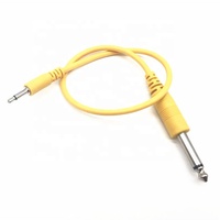 Kabel Audio Mono 60cm 6.35mm ke 3.5mm Male to Male Aux untuk Mixer Laptop