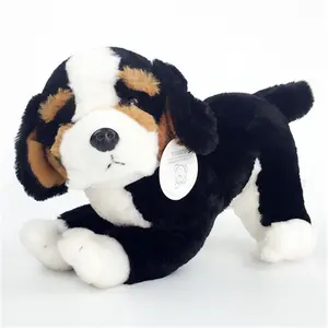 Kualitas tinggi grosir kustom boneka binatang lucu mainan lembut mainan anak anjing yang terlihat nyata