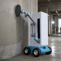 Robot de plâtrage automatique à 6 axes en acier inoxydable avec moteur et boîte de vitesses 110V-230V pour la construction