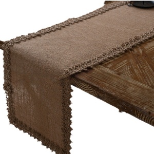 <span class=keywords><strong>Chemin</strong></span> de <span class=keywords><strong>Table</strong></span> tissé en lin de Style rétro bohème américain Bubaba pour un usage domestique-pour les mariages de noël tapis de <span class=keywords><strong>Table</strong></span> en <span class=keywords><strong>Jute</strong></span> en gros - Product Image 1