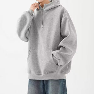 เสื้อแจ็คเก็ตมีฮู้ดแบบ unisex สำหรับนักออกแบบแฟชั่น สไตล์สปอร์ตอเนกประสงค์ เหมาะสำหรับคู่รัก ใส่ได้ทั้งฤดูใบไม้ผลิและฤดูใบไม้ร่วง ผ้าหนา ซิปครึ่งตัว - Product Image 4