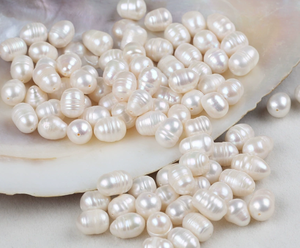 Precio de fábrica, cuentas de perlas blancas de agua dulce de 10-11mm, perlas de arroz con agujero grande, Color Natural suelto para la fabricación de joyas 2025 - Product Image 4
