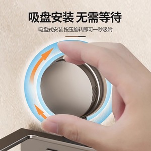 Bathroom Suction Cup Storage Rack Rectangular Corner Mounted Durable For Toothbrushes <b>Toothpaste</b> Combs Makeup Pens - Product Image 2