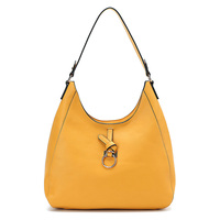 SAMORA Sac à main en PU jaune de luxe grande capacité, élégant et abordable, avec une poignée, idéal pour les fêtes