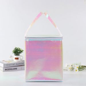 Hot Selling Customized Laser Fresh-Keeping Aluminum Foil Insulation Bag Portable Holographic Cake Food Cooler Bags - Product Image 6