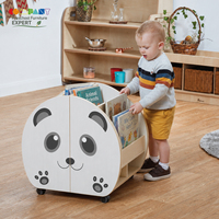 Meubles de maternelle modernes en bois, bibliothèque en forme d'animal pour la garderie préscolaire, salle de classe Montessori