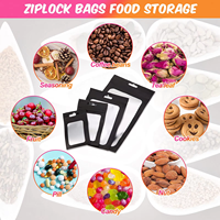 Sacs Ziplock Imperméables en Gros pour Emballage Cadeau, Sachets Mylar Colorés en Aluminium Mat avec Fenêtre Transparente