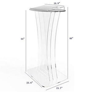 Pochoir en acrylique transparent personnalisé en Lucite, Perspex <span class=keywords><strong>pas</strong></span> <span class=keywords><strong>cher</strong></span>, <span class=keywords><strong>pupitre</strong></span> sur pied, lustre moderne en acrylique, Design en plastique - Product Image 2