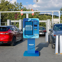 Kiosque extérieur intelligent à écran tactile pour lavage de voitures en libre-service avec accepteur de billets et recycleur de monnaie