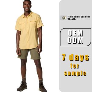 Camisa <span class=keywords><strong>Columbia</strong></span> <span class=keywords><strong>para</strong></span> Pescador, Ligera, Impermeable, de Secado Rápido, Manga Corta, con Bolsillos y Malla Trasera, <span class=keywords><strong>para</strong></span> Verano, Personalizable por el Fabricante - Product Image 6