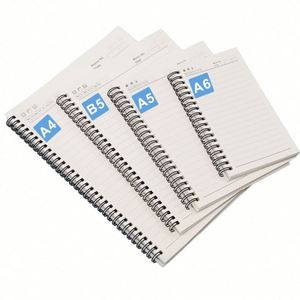 Cuaderno Espiral Personalizado con Cubierta de PVC, 100 Hojas, Estilo Ejecutivo, Impresión Serigráfica, para la Escuela, Tamaños A6, B5, A4, A5, al Mejor Precio - Product Image 1