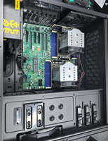 COOLSERVER LGA 115X 1155 1151 4UR19 Refroidisseur de processeur de serveur de bureau actif, radiateur, dissipateur thermique, 5 caloducs, deux roulements à billes, TDP 165W