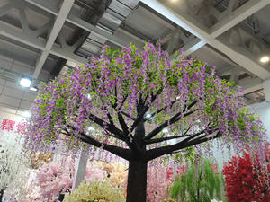 Arbre floral <span class=keywords><strong>japonais</strong></span> Sakura S-CT, arbre artificiel en soie rose, fleurs de cerisier artificielles, décoration intérieure pour Thanksgiving et Noël - Product Image 2