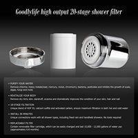 Filtro de ducha Filtre de douche-Filtre de pommeau de douche universel en ligne élimine le chlore et adoucit l'eau du bain-Filtre de douche pur