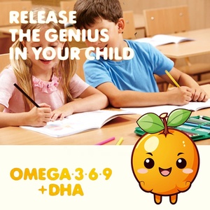 ויטמין D3 ו-DHA אומגה 3 סוכריות גומי לילדים עם אבץ, לשיפור צפיפות העצם, 60 יחידות, 2 סוכריות למנה - Product Image 4