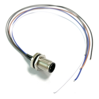 Fil personnalisé M12 mâle femelle prise de courant 2 3 4 5 6 8 broches câble circulaire droit M12 capteur connecteur de fil électrique