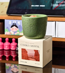 Velas Aromáticas de Cera de Soja LANJO Chakra De La Corona, Personalizadas, de Lujo, con Cristales, en Caja de Regalo, Hechas a Mano para Halloween - Product Image 3