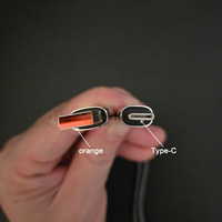 Cables USB Tipo A a Tipo C con Luces LED Azules de Línea Trenzada a Prueba de Tirones para Teléfonos Móviles de Supermercados