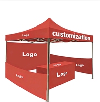 Tente de salon pliable robuste et durable en aluminium 10x10 pieds, imperméable, avec impression personnalisée, auvent, chapiteau, gazebo, pour événements sportifs