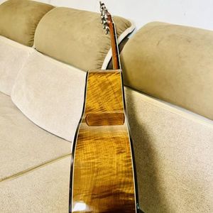 Sandalo in seta dorata da 41 pollici di chitarra acustica di fascia alta professionale a tutto suono - Product Image 5