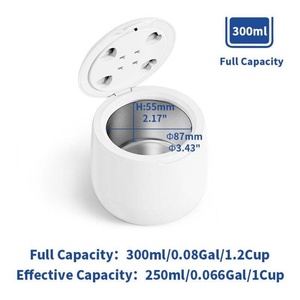 เครื่องทำความสะอาดอัลตราโซนิก UV ขนาด 320 มล. สำหรับรีเทนเนอร์ ฟันปลอม เครื่องประดับ มีบริการ OEM - Product Image 5