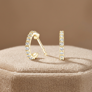 Anillo de eternidad completa con diamantes de talla redonda y engaste compartido - Product Image 1