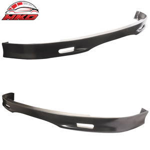 Compatible con Honda Civic Sedan Coupe 2001-2003, Labio de Parachoques Delantero Estilo Spoon, Sin Pintar, Negro - Product Image 2