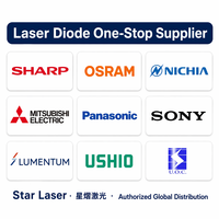 Diodo Láser Rojo QSI QL65J7SX 650nm 50mW TO18 5.6mm, Módulo LD de Modo TE para Sensor Médico Industrial