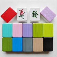 Table de Mahjong Électrique Automatique en Mélamine 36mm Version Taïwanaise pour 4 Joueurs, Imprimée à la Machine