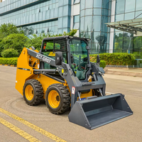 Livraison rapide OUSHIDE Chargeuse sur pneus chinoise à chenilles, mini-chargeuse compacte, moteur Yanmar, quatre roues motrices, haute efficacité pour