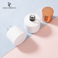 Flacon en verre cosmétique vide blanc mat de 16 ml avec logo personnalisé, étiquette privée, flacon de vernis à ongles en gel