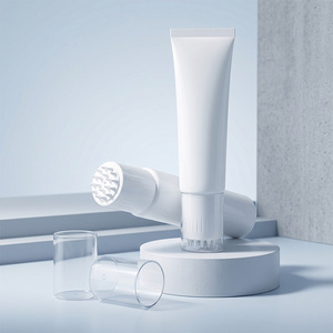 Tubo vacío para suero capilar con cabezal masajeador multi-punta, envase para cuidado del cabello, tubos cosméticos de plástico - Product Image 1