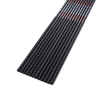 Flèches en carbone tressé 3K, diamètre intérieur 6,2 mm, spine 350-600, tube de tir à l'arc 0,003, 31-33 pouces, pour tir à l'arc, chasse et tir sur cible