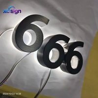 Enseigne Murale Lumineuse Personnalisée Haut de Gamme avec Logo Rétroéclairé, en Métal 3D, Étanchéité IP65, Alimentation CA, Compatible HomeKit, pour Magasin