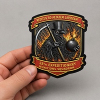 Patch PVC 3D personnalisé, style tactique, badge moral, patch en caoutchouc 3D en relief, auto-agrippant pour sacs à dos, vestes et équipements
