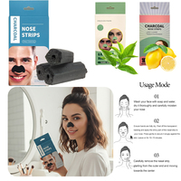 10 pièces en gros nettoyage des pores dissolvant de points noirs nez patchs masque charbon de bois nez bandes