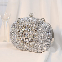 Sac à main de soirée en cristal pour femme, vente chaude, motif luxueux, sacs à main de soirée tendance, sacs à main de soirée en cristal
