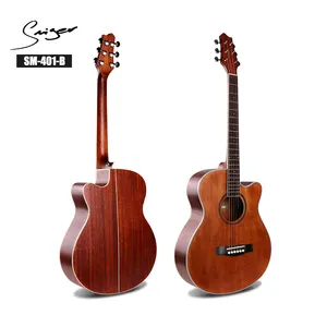SM-401-B 40 "özel Vintage bitirme kore halk müzik aletleri gitar acemi ucuz çin çelik dizeleri klasik