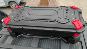 Caja de herramientas de almacenamiento de techo de plástico Universal para accesorios de coche todoterreno 4x4 76L viene con soportes de dos piezas bolsa interior almohadilla de esponja - Product Image 2