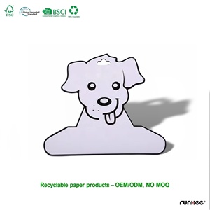 Percha <span class=keywords><strong>de</strong></span> Cartón Biodegradable Ecológica Personalizada para Ropa, Zapatos y Bolsos <span class=keywords><strong>de</strong></span> Perro, <span class=keywords><strong>de</strong></span> un Solo Nivel - Product Image 2