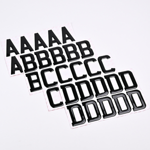 Número y Letra de Gel 3D para Placa de Matrícula Acrílica, Película Reflectante, Placa de Matrícula de Coche Acrílica del Reino Unido con Letra 3D - Product Image 1