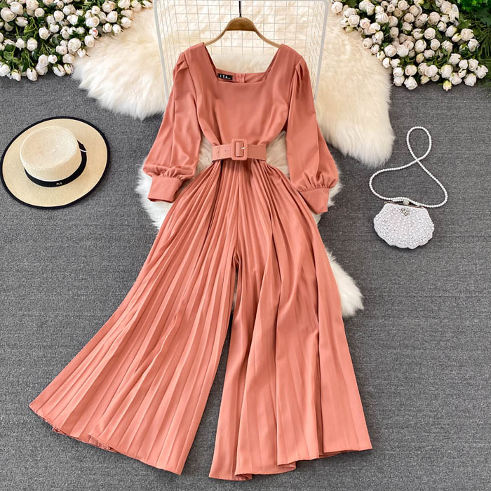 YM669 Women's Jumpsuit - Sustainable, Solid Color, and Stylish