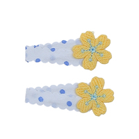 Filles doux mignon tissu épingles à cheveux accessoire fleur bouton nœud papillon petits pinces crocodiles pour usage quotidien fêtes en gros