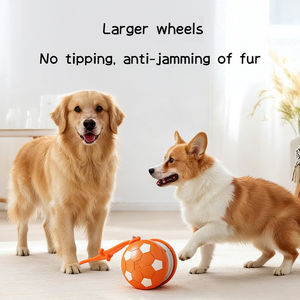 Mainan Kreatif Piala Sepak Bola, Bola Loncat Elastis TPU PP Katun, Mainan Kucing & Anjing, Mainan Hiburan Mandiri - Product Image 6