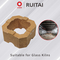 Brique réfractaire cylindrique en magnésie-alumine pour four à verre, résistante aux chocs thermiques et à l'érosion des scories, fournie directement par l'usine Ruitai